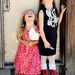 Elegant Red and White Polka Dot Charmeuse Satin Dress