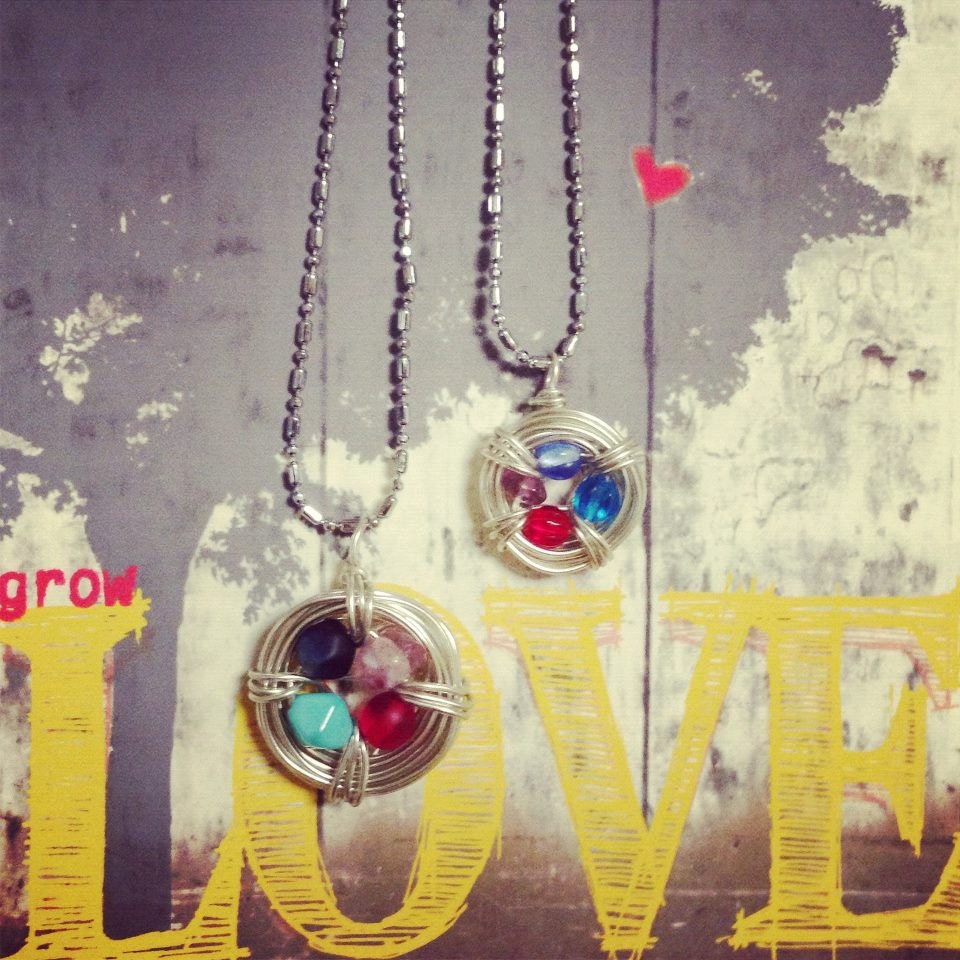 Customizable Bird Nest Necklace
