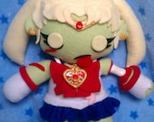 MADE TO ORDER, Inspired by Sailor Moon, Kawaii Zombie Sailor Moon Plush :3