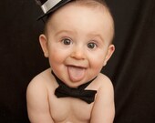 Puttin On The Ritz Combo Mini Top Hat n Bow Tie...Boys n Girls..NB,Inf,Toddlers,Big Boys,Teens,Adults,Reborn Doll,GREAT Dog Accessory too