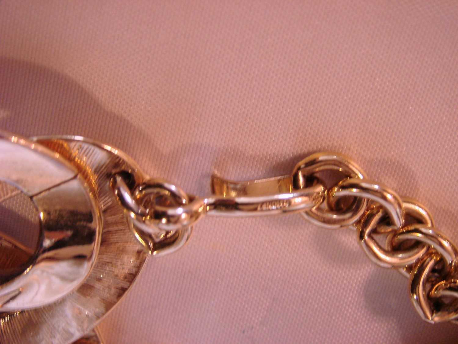 Designer 80s MONET Wide Chunky Link Necklace