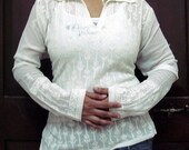 White dress women's tunics Indian ethnic clothing kurta pattern Georgette skinny hippie clothes free gift Beach wear wedding tops