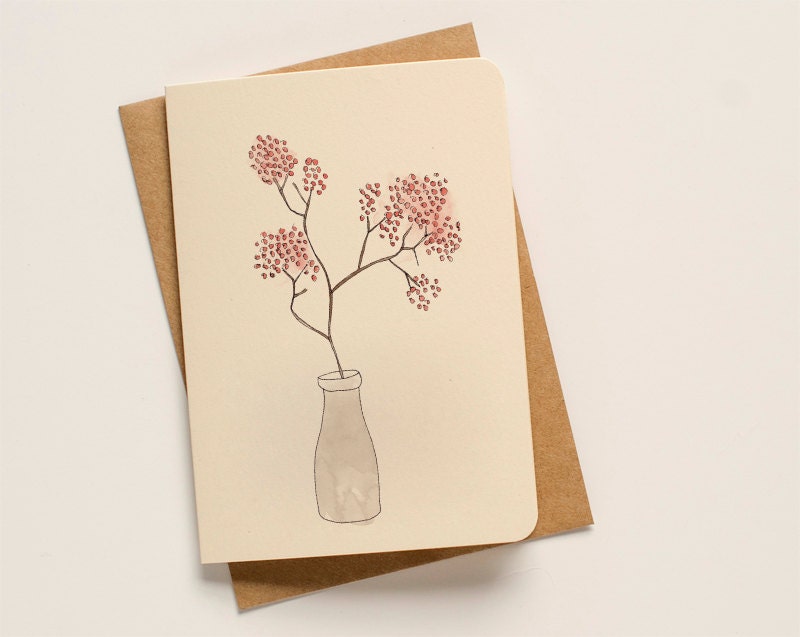 Cherry Blossom Greeting Card