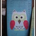 Rustic HOOT OWL trio of hand painted, barn wood sign's. Nursery, Shower gift, Turquoise blue, Lime green, Strawberry Red, Brown.