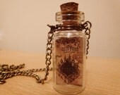 Harry Potter Marauders Map in a glass bottle