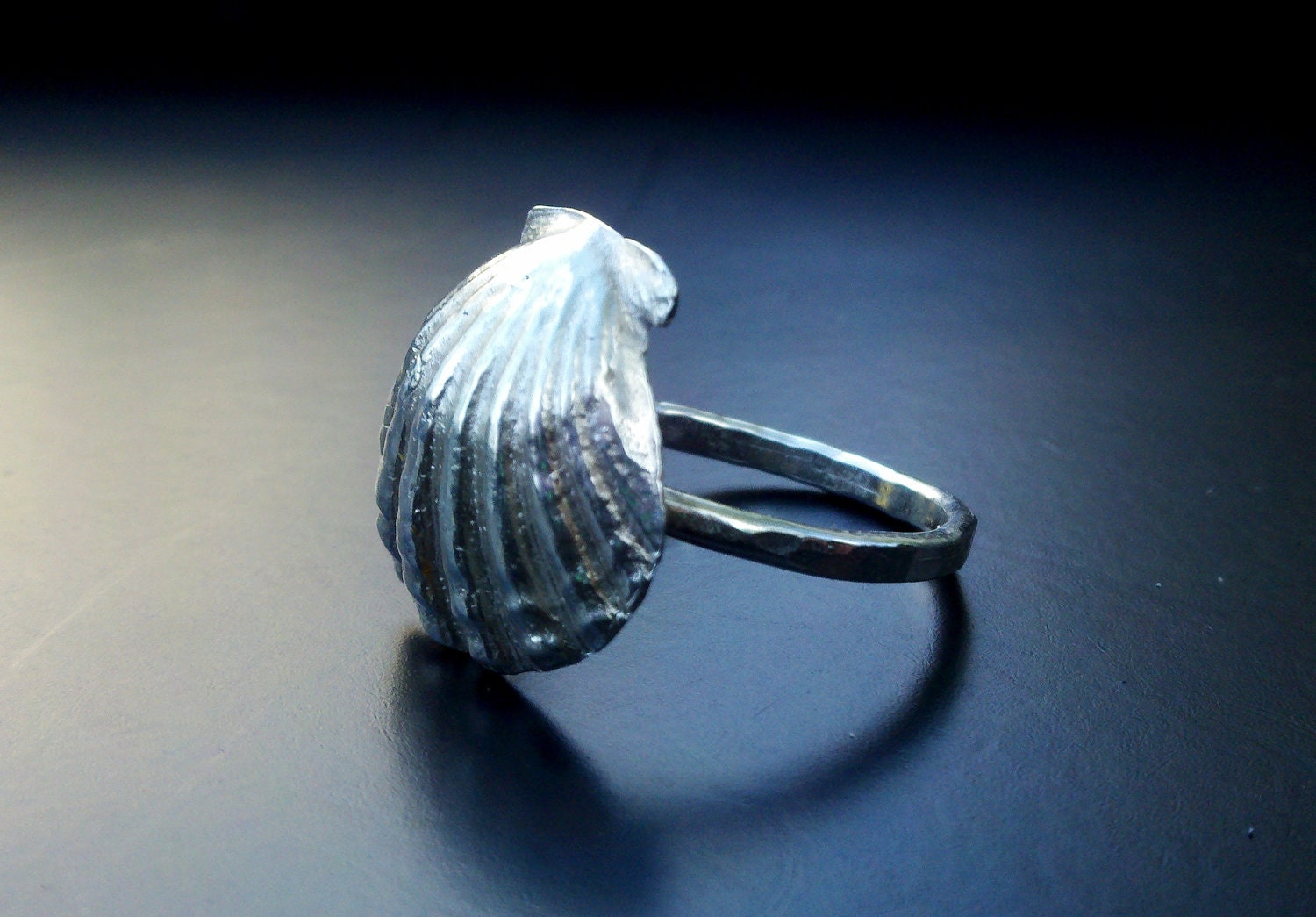 Sterling Silver Ring, Fine SIlver Ring, Sunrise Shell, Sunrise Shell Ring, Sterling Silver Sea Shell, Hawaii
