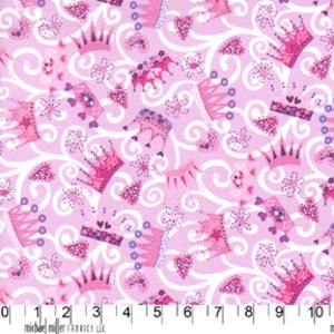 Michael Miller Fabric - Princess - Crown Jewels in Lavender (1 Yard)