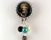 Jasmine Becket-Griffith  "  Marie Masquerade "  retractable nametag holder