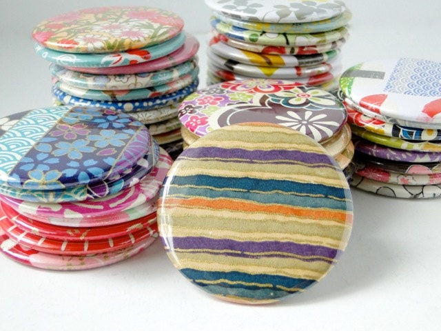 Pocket Mirrors, Set of 5, Wedding favor, Party favor, Bridesmaids gift, Birthday, Stocking stuffer, Gift under 20