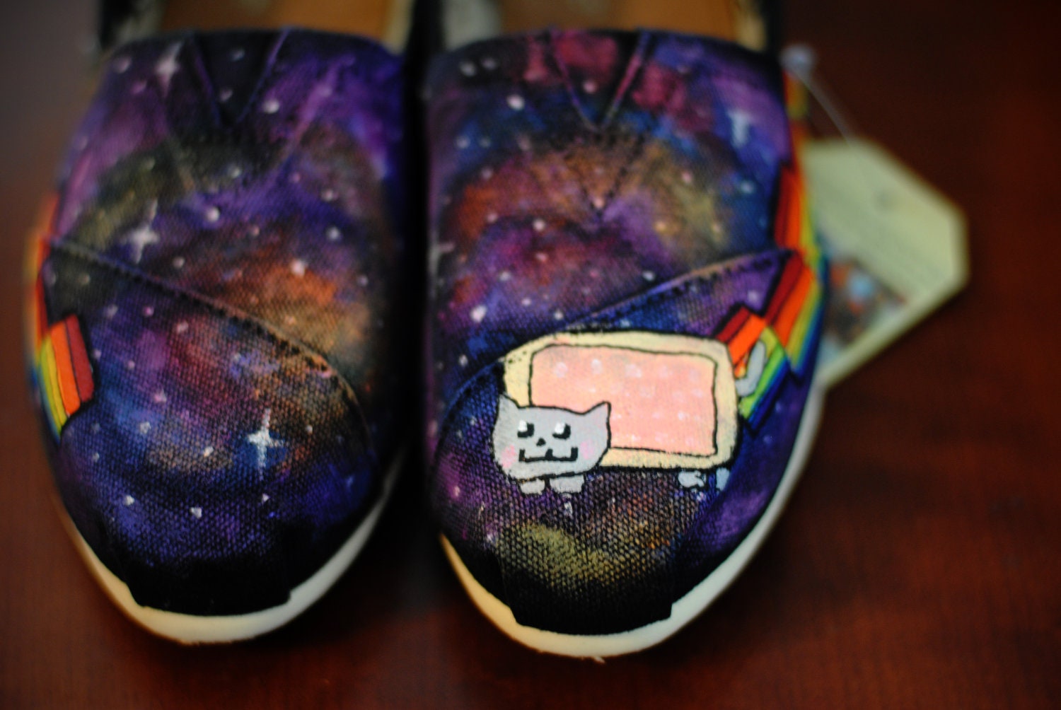 Nyan Cat Custom Shoes (of your choice)