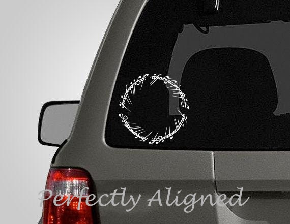 Car Decal - 5" Elvish Circle Car Decal inspired by The Lord of the Rings
