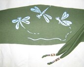 Head wrap / Bandanna  /Bamboo /Dragon Flies