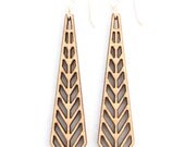 Chevron, Laser Cut Earrings