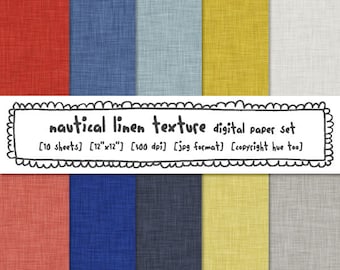 digital paper, linen texture nautical summer boys photography backgrounds, red white blue yellow gray digital graphic design 382