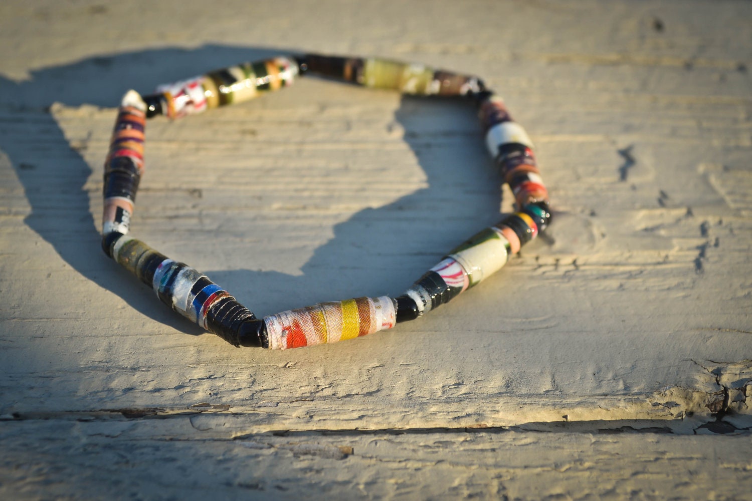 Recycled Paper Bead Bracelet