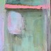 Abstract Painting Pastels aqua, blue, lavender, pink  -original fine art-affordable art 12 x 24