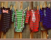 Swanky Baby Boy Onesie Gift Set "The Oliver Set" (4 long sleeved onesies)