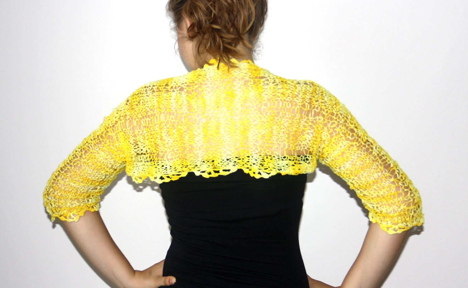 Yellow Bolero, Attractive,Elegant, Summer & Spring Fashion