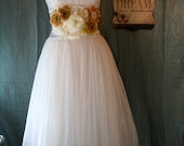 Upcycled Wedding Dress Romantic Dreamy Bridesmaid Dress 50's Garden Style Wedding Dress Destination Wedding Dress - BelladonnaBoema