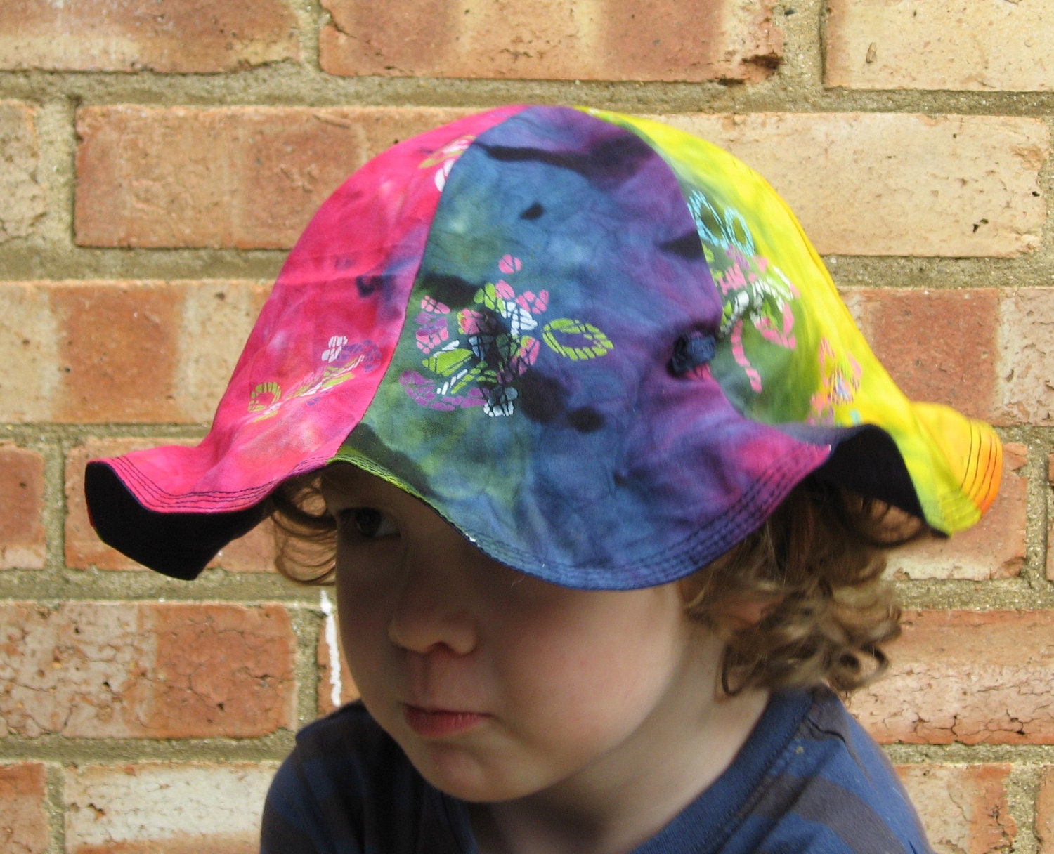 Child's Sun Hat, Child's Tulip Sunhat, Fluted Sun Hat, Child's Beach Hat
