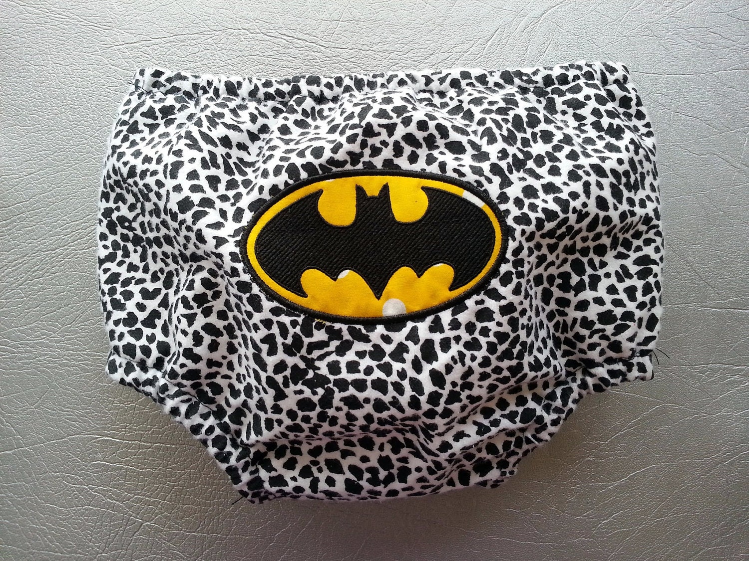 Batman Embroidered Diaper Cover Geeky Superhero - tereO