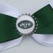 New York Jets Inspired Green and White Hair Bow
