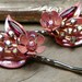 Decorative Spring Summer Bridal Pink Vintage Bobby Pins