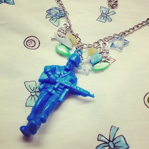 Blue Armyman Necklace