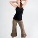 Bloomers-Womens Pants-Workout pants-Womens Clothing-Ruffles-Ruffle Pants-Pixie Pants-Hippie Pants-Stretchy Pants-Yoga Pants