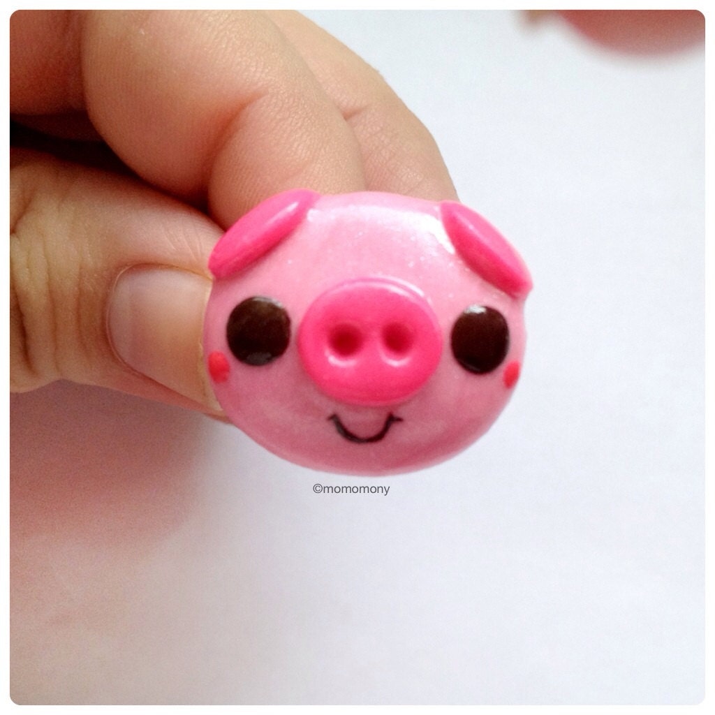 Pink Pig Ring