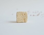 Little clay house farmhouse of Malta -Abstract Porcelain Sculpture