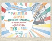 Vintage Carnival Birthday Invitation Printable Il_170x135
