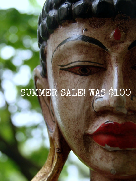 SUMMER SALE Vintage Burmese Carved Wooden Buddha Bust - AntiqueAlchemists SUMMER SALE Vintage Burmese Carved Wooden Buddha Bust - AntiqueAlchemists