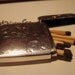 RESERVED Edwardian Antique Sterling Silver Vesta Case with Chain