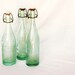 French country kitchen blue green glass bottle, summer picnic, 1 vintage soda bottle, retro kitchen, lemonade, French picnic, water carafe