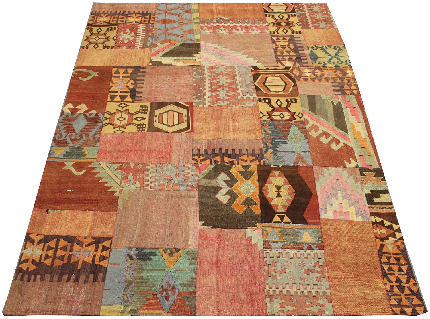 Hand Woven Turkish Patchwork Kilim Rug ,natural rug,antique Rug kilim,modern decorative rugs,home decor,gift mother april trend