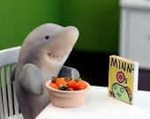 Breakfast for Sharks Print by Cuddles and Rage