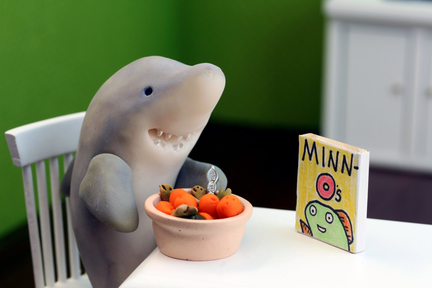 Breakfast for Sharks Print by Cuddles and Rage