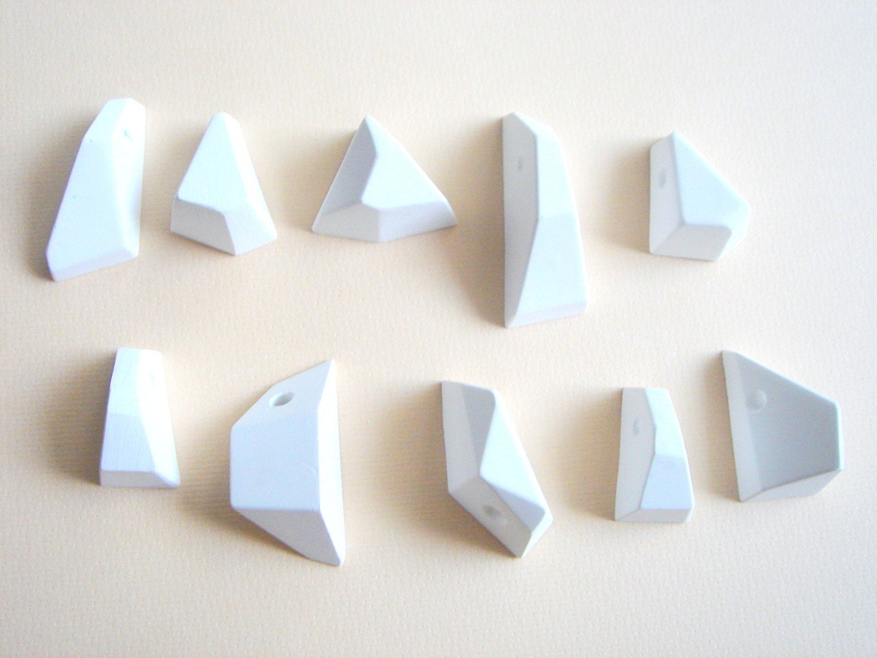 Geometric Pendants Ready To Be Painted, Do it Yourself Geometric Necklace,Geometric Jewelry