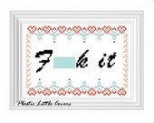 F- It Cross Stitch Pattern