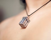 Silver TARDIS Pendant