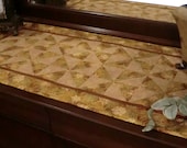pdf pattern. Easy to make table or coffee table runner. Topper for dresser bureau. Quick Escape Runner