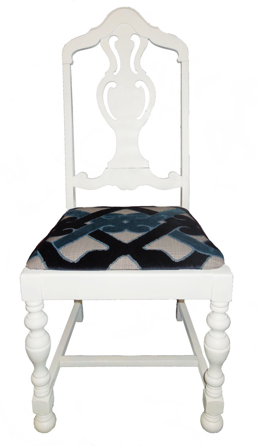 Vintage Refurbished White Chairs 2 Available