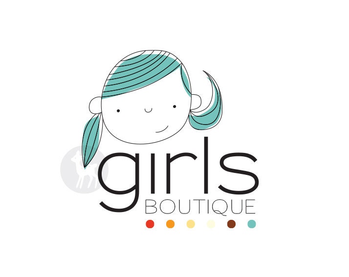 Ready Made, Simple and Cute Girl illustration Logo Design for your Business (OAK design)