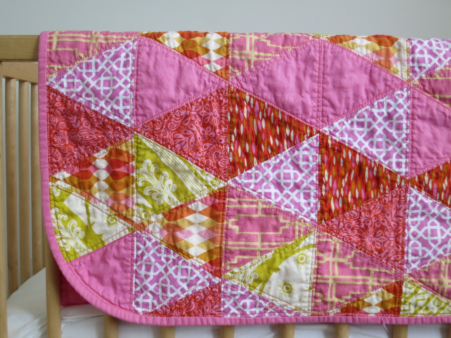 Strawberry Lemonade Baby Quilt