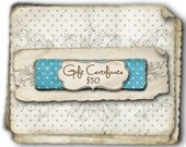 50 Dollar Gift Certificate to Authored Adornments (AuthoredAdornments) on Etsy