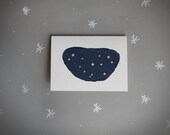 constellation notecard . modern stationery.  astronomy note card . sky .  stars . night  . blank card . stocking stuffer  . navy . space . - BranchandOlive