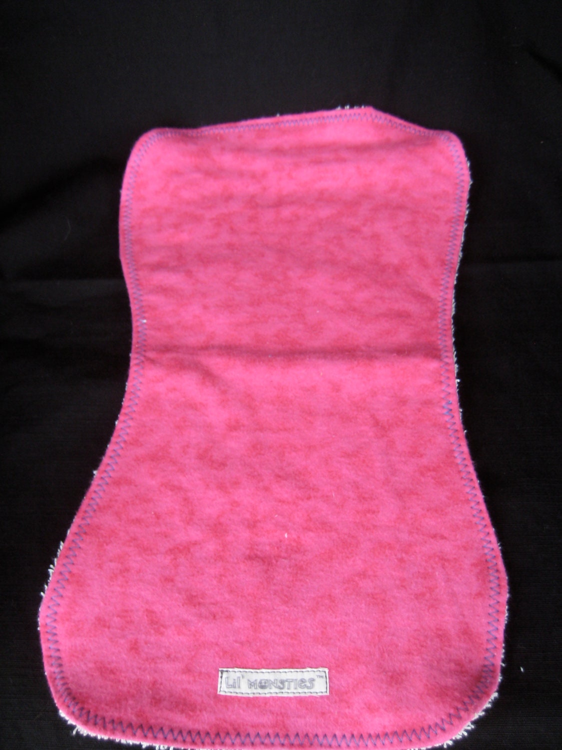 Flannel & Terrycloth Burp Cloth - Pink  - FREE SHIPPING if ordered with another item -