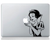 Snow White - - mac decal apple decal ipad1 ipad2 ipad3 decal macbook decal Mac book stickers