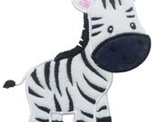 Instant Download Zebra Applique Machine Embroidery Design NO:1224